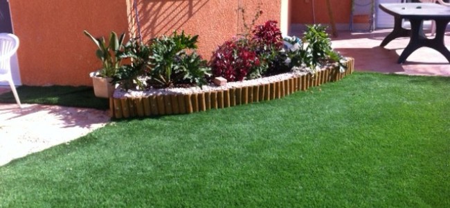 דשא סינטטי ותיחום גינה